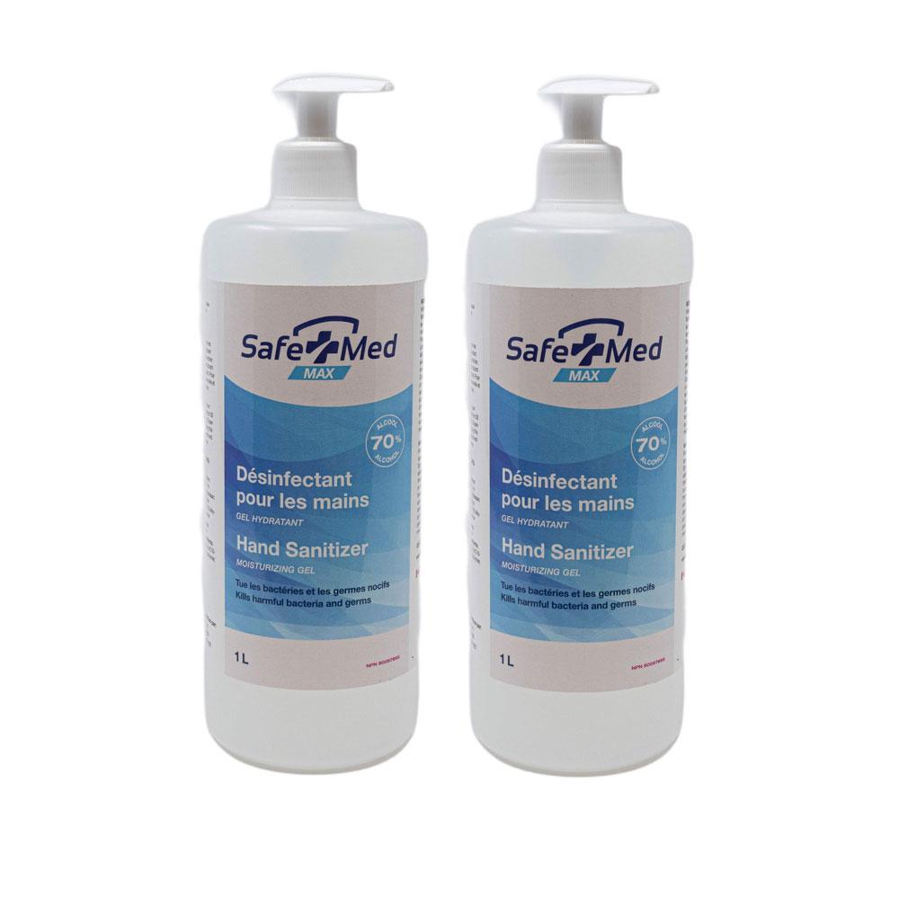 SafeTMed Non-Scented Gel Hand Sanitizer (2x1 Litre) - SafeTMed