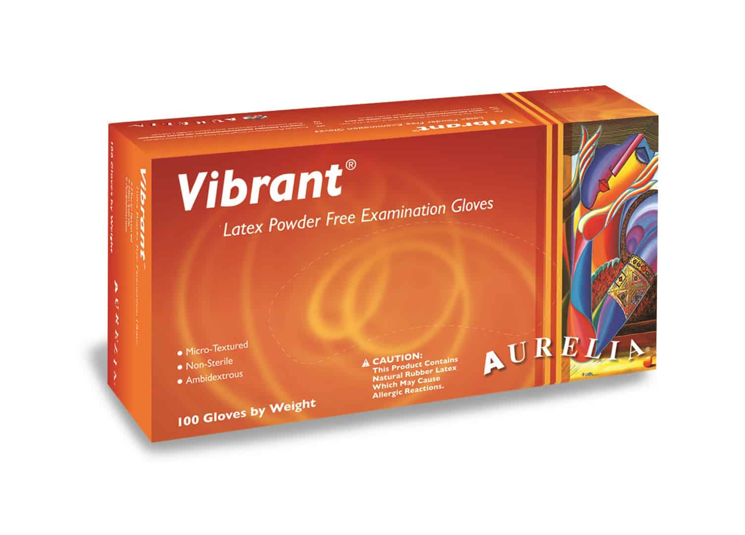 Aurelia® Vibrant™ Latex Gloves (100 pack) S/M/L - Safetmed
