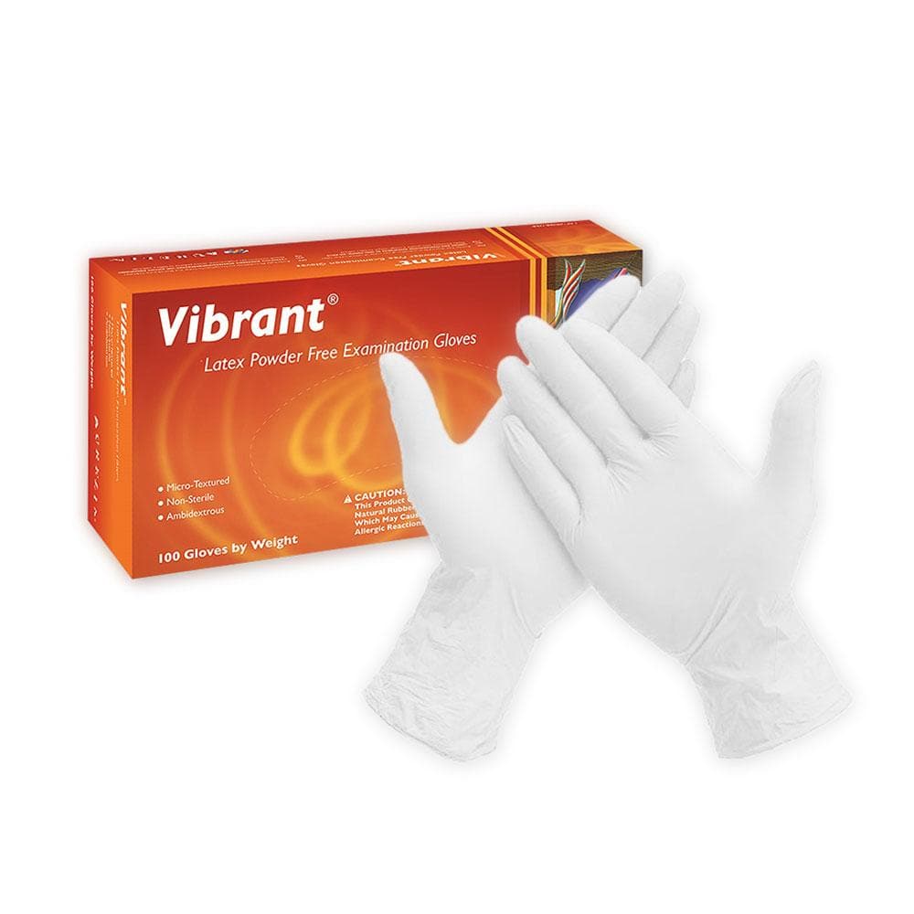 Aurelia® Vibrant™ Latex Gloves (100 pack) S/M/L - Safetmed