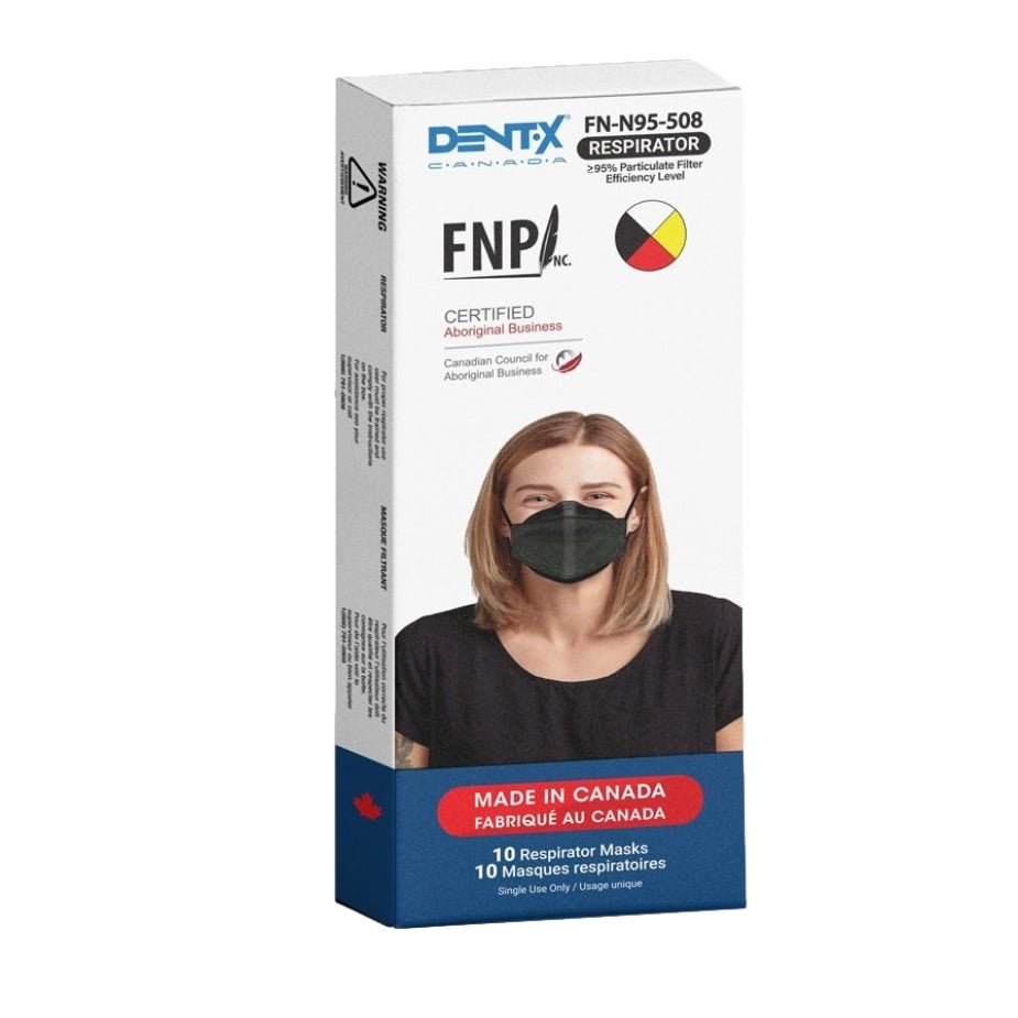 Black FN-N95-508 Respirator Mask (50 Masks) - SafeTMed
