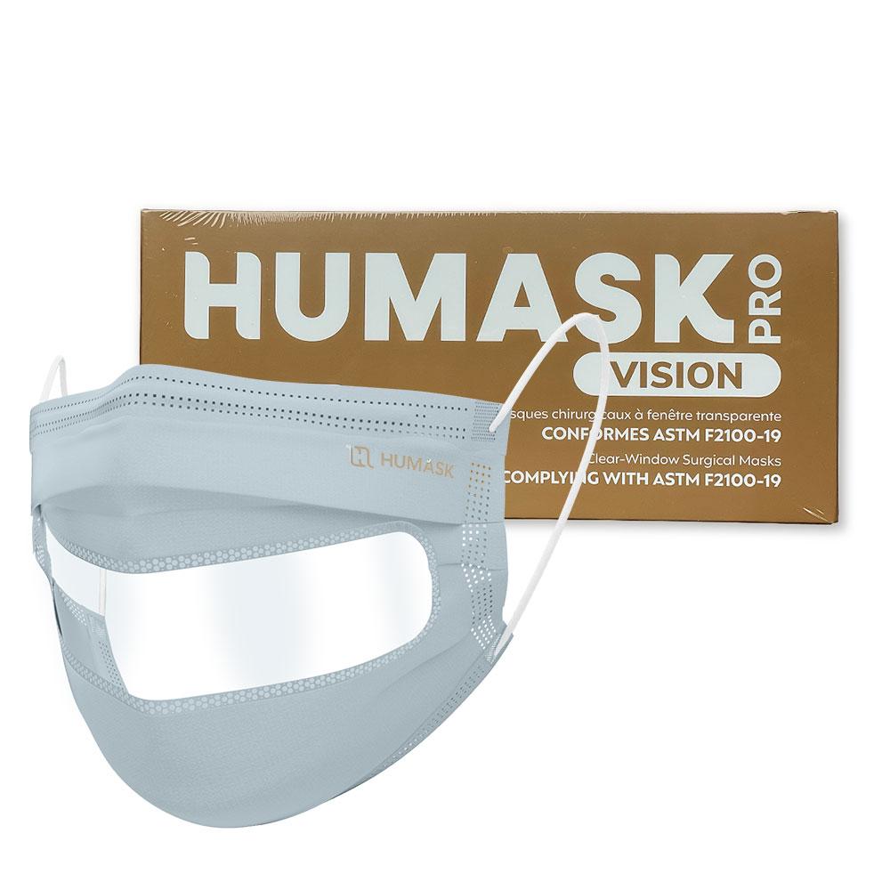 Blue Humask Pro Vision 3000 ASTM Level 3 Medical Face Masks - 30 Pack - SafeTMed