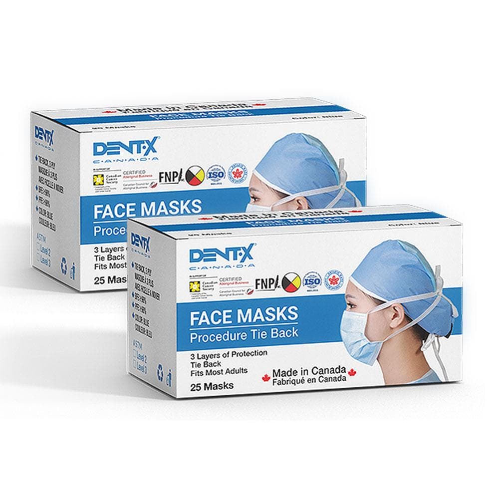 Dent-X ASTM Level 3 Tie-Back Medical Face Masks (50 Masks) - Safetmed