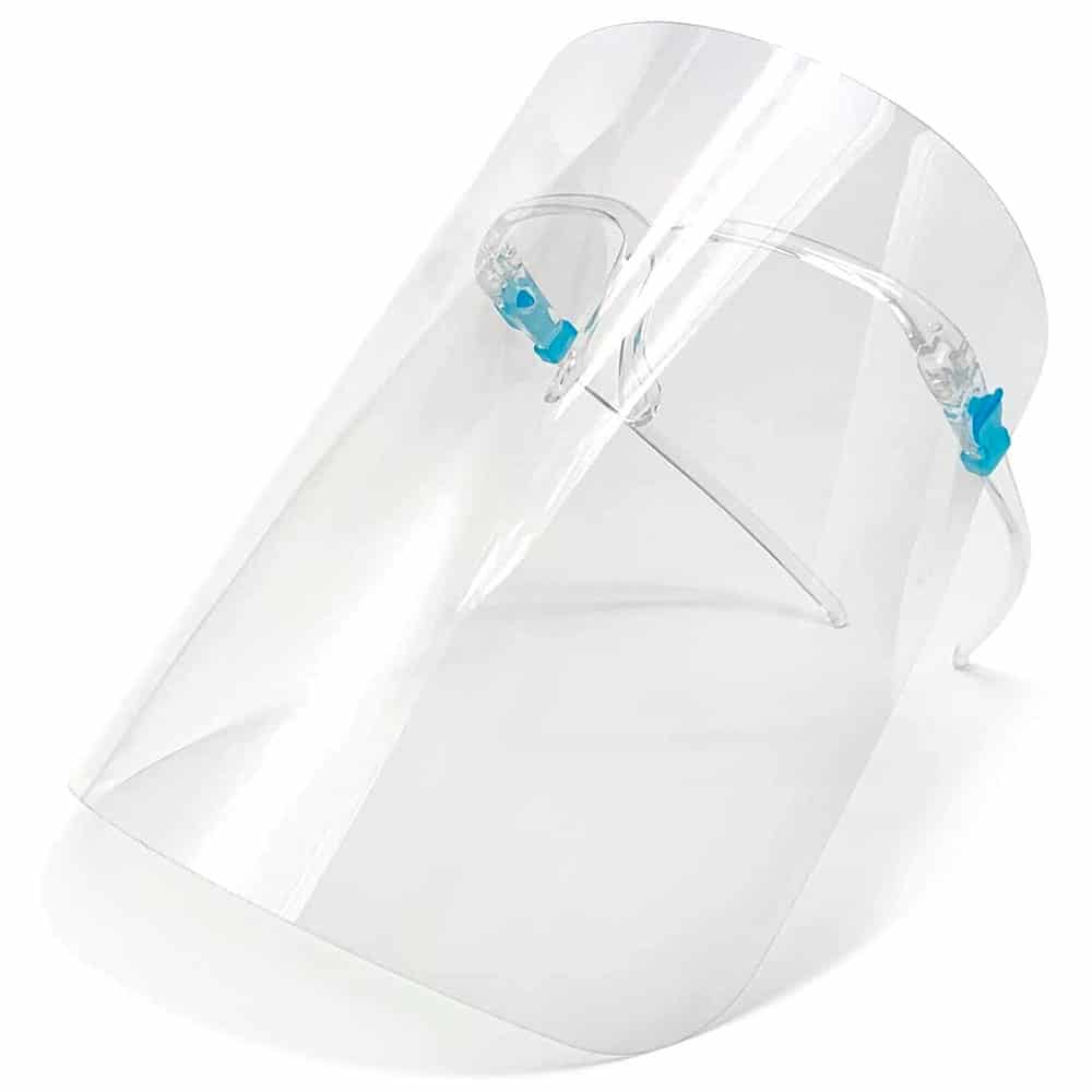 Full Coverage Reusable Safety Face Shields with Glasses Frame - Safetmed