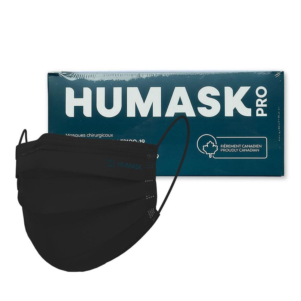 Humask Pro 3000 Black ASTM Level 3 Medical Face Masks - Safetmed