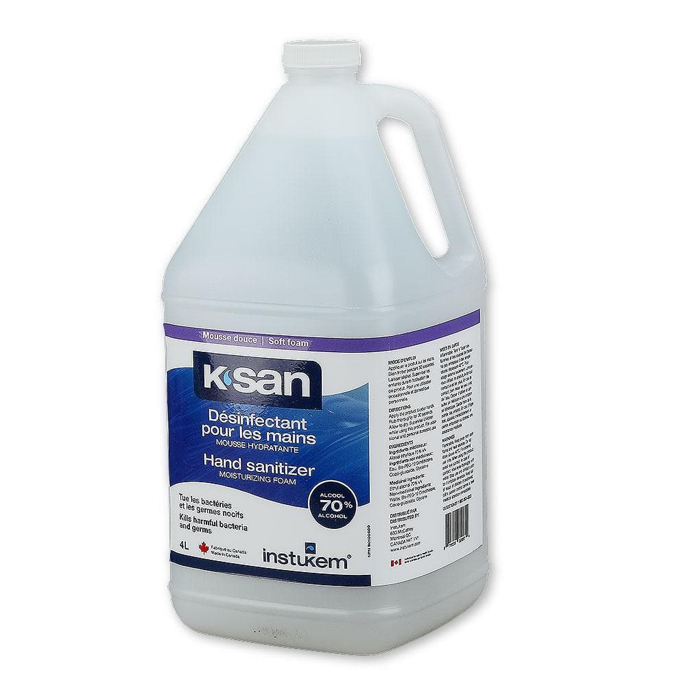 K-SAN Non-Scented Moisturizing Foam Hand Sanitizer (4 Litre Jug) - Safetmed