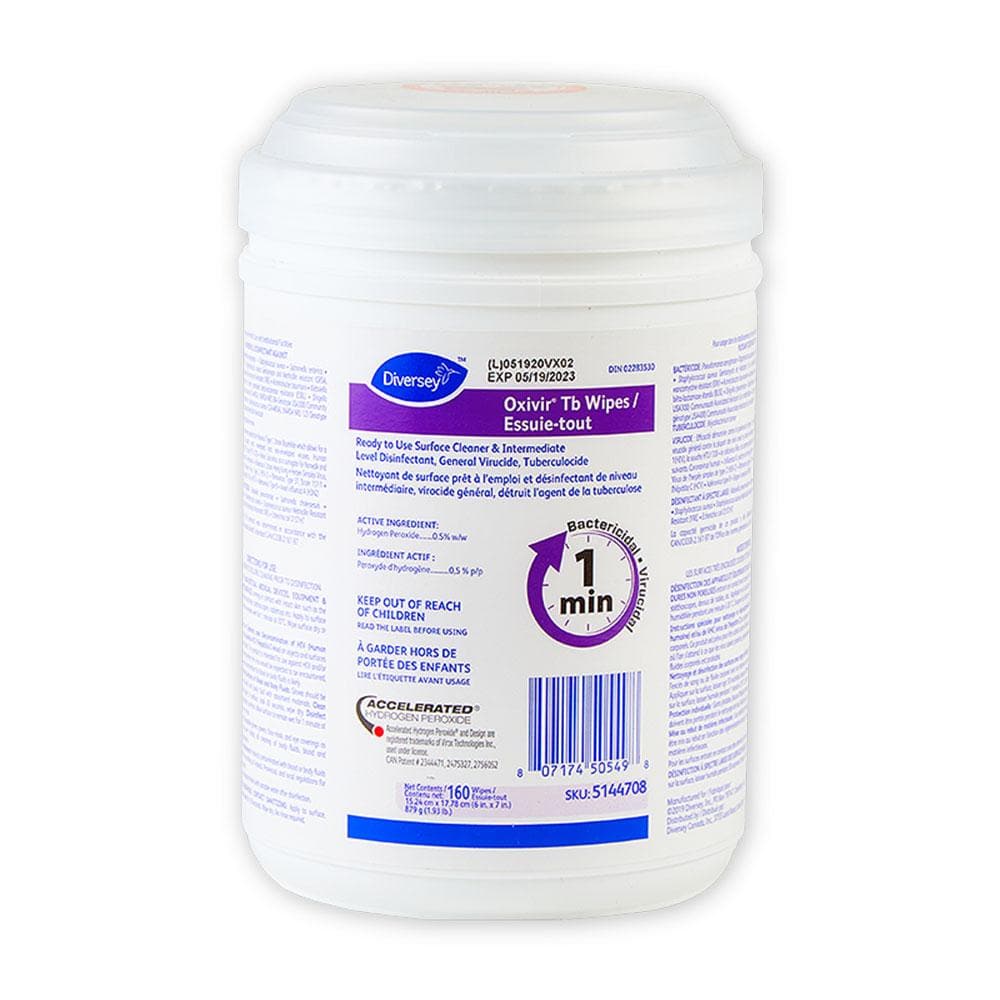 Oxivir Tb Disinfecting Wipes (160 Wipes) - Safetmed