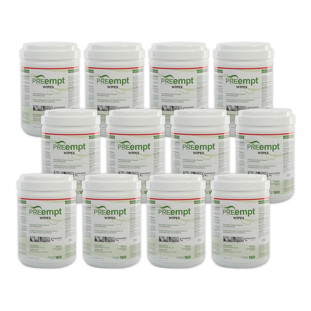 PREempt Disinfecting Wipes Bulk Pack (12 x 160 Wipes) - Safetmed