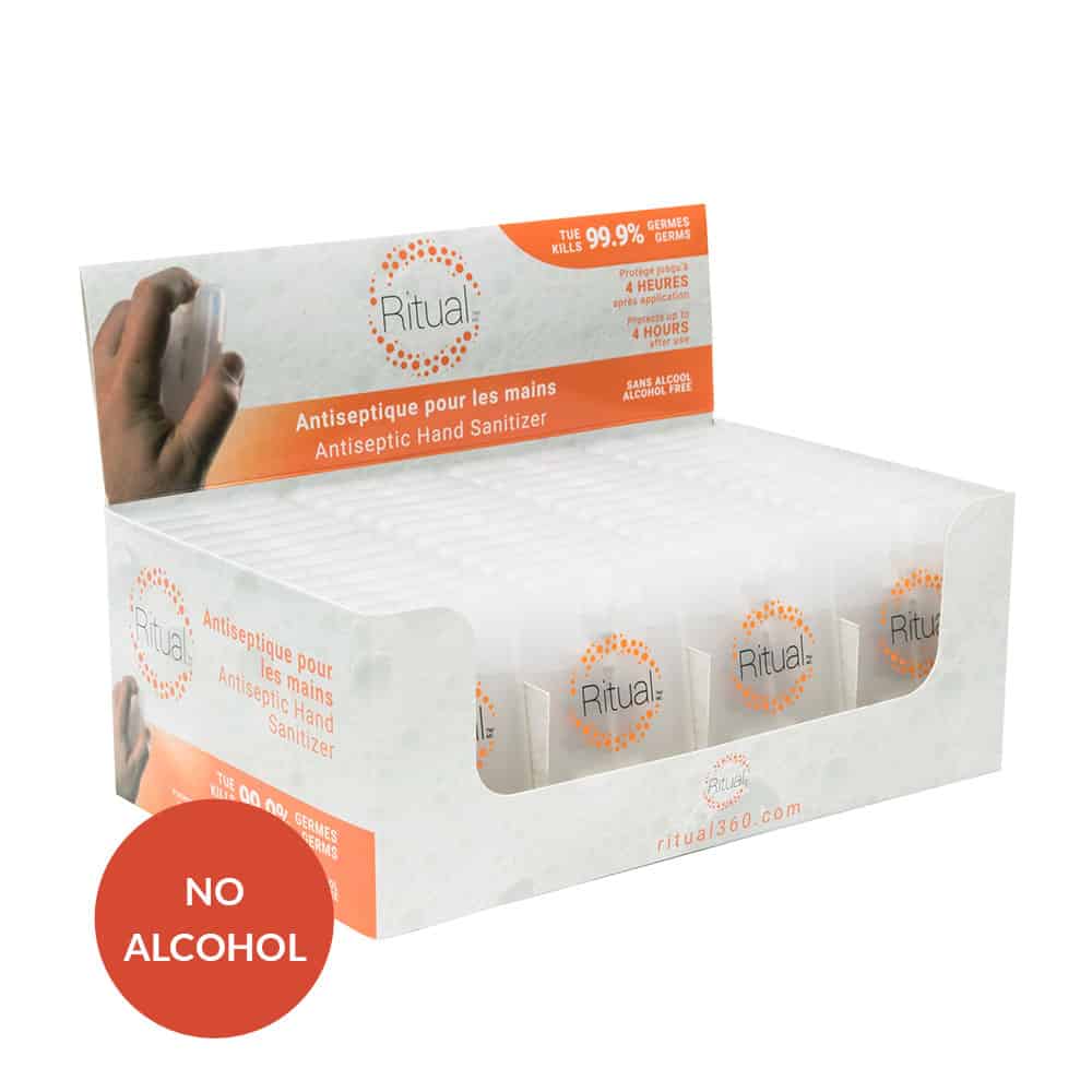 Ritual "Credit Card Shaped" Hand Sanitizer Spray (48x20ml) - Safetmed