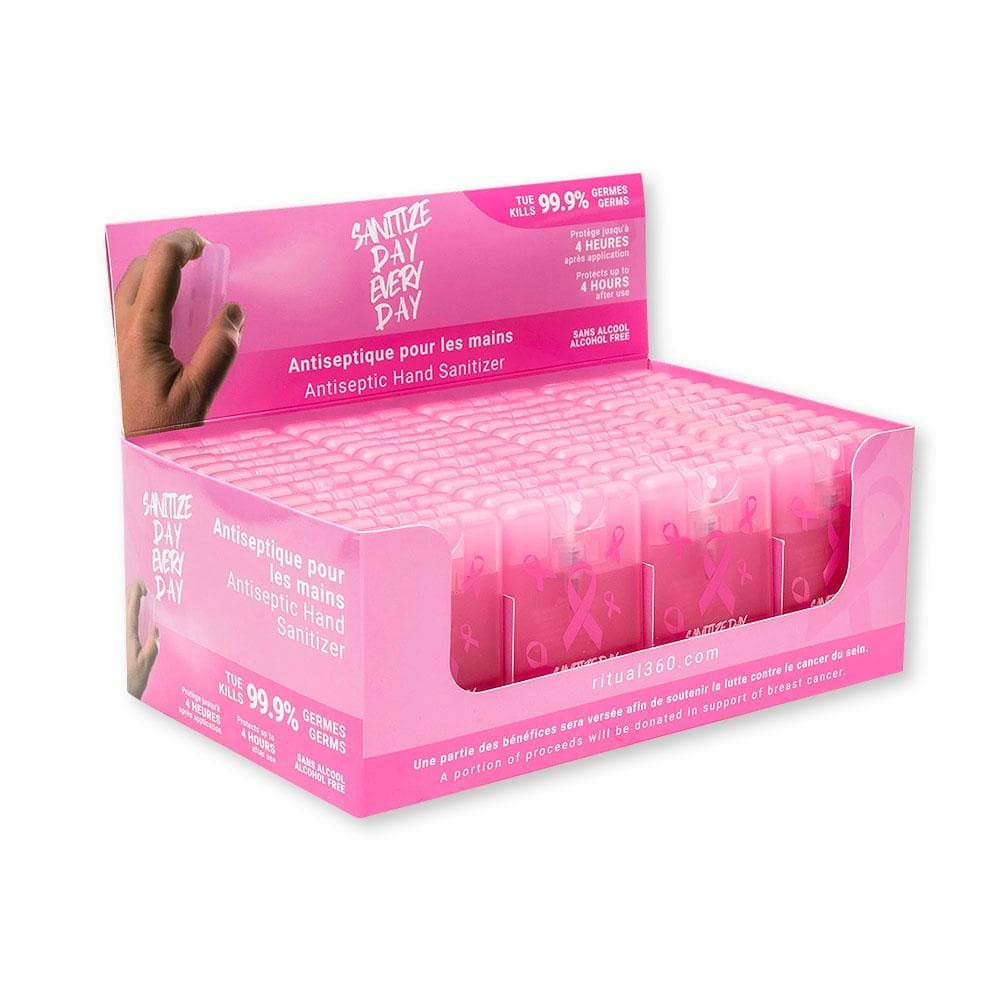 Ritual "Credit Card Shaped" Hand Sanitizer Spray (48x20ml) Breast Cancer Edition - Safetmed