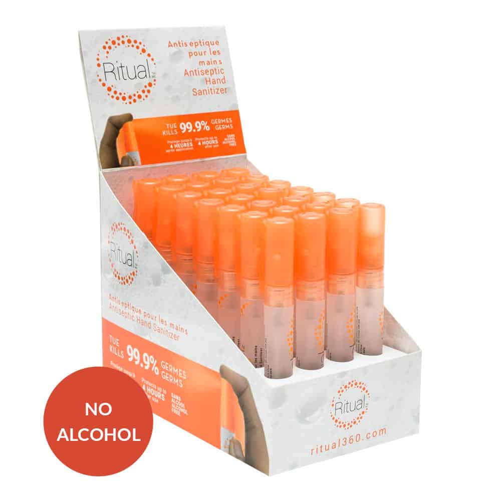 Ritual "Pen Shaped" Hand Sanitizer Spray (28x10ml) - Safetmed