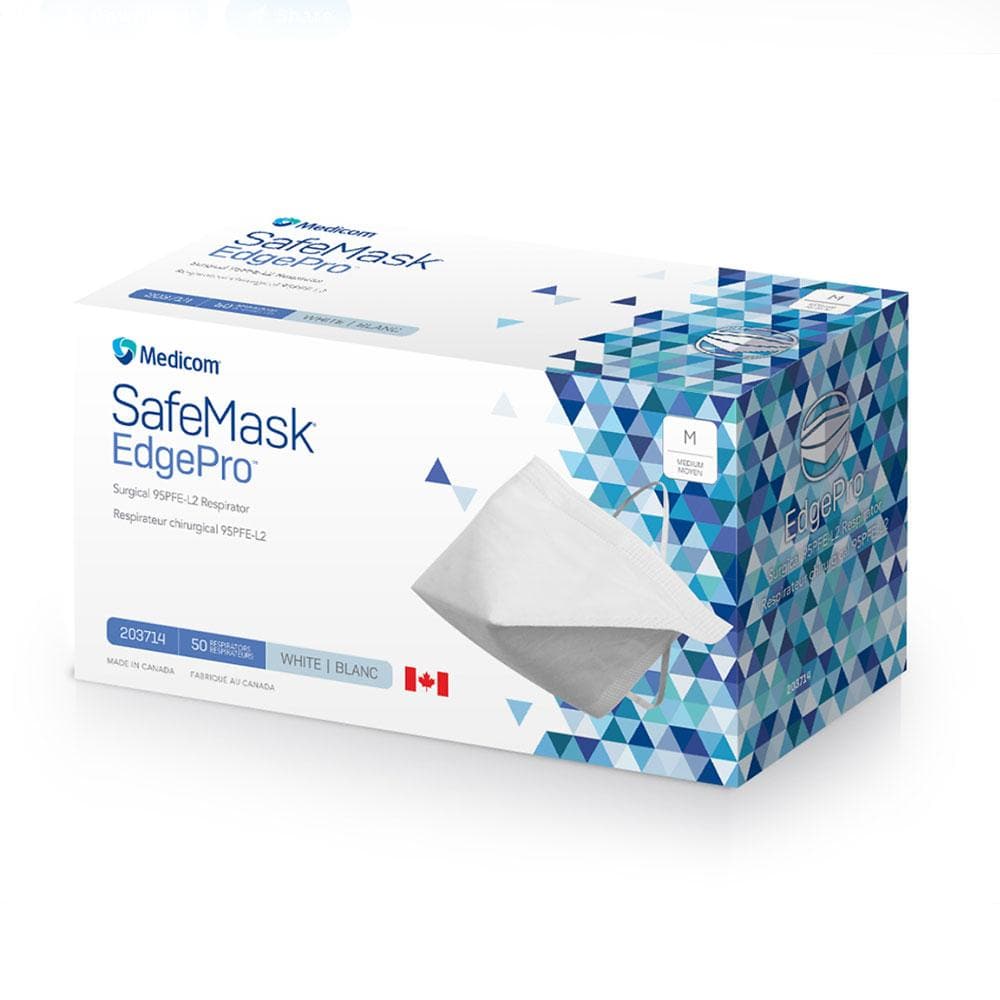 SafeMask EdgePro Surgical 95PFE-L2 Respirator - SafeTMed
