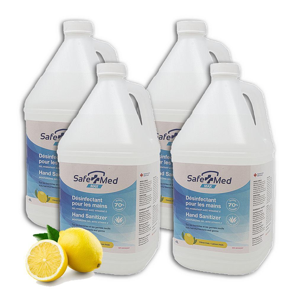 SafeTMed Lemon Gel Hand Sanitizer (4 Litre Jug) - SafeTMed