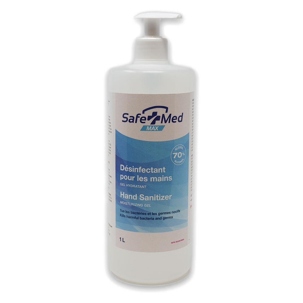 SafeTMed Non-Scented Gel Hand Sanitizer 1 Litre - SafeTMed
