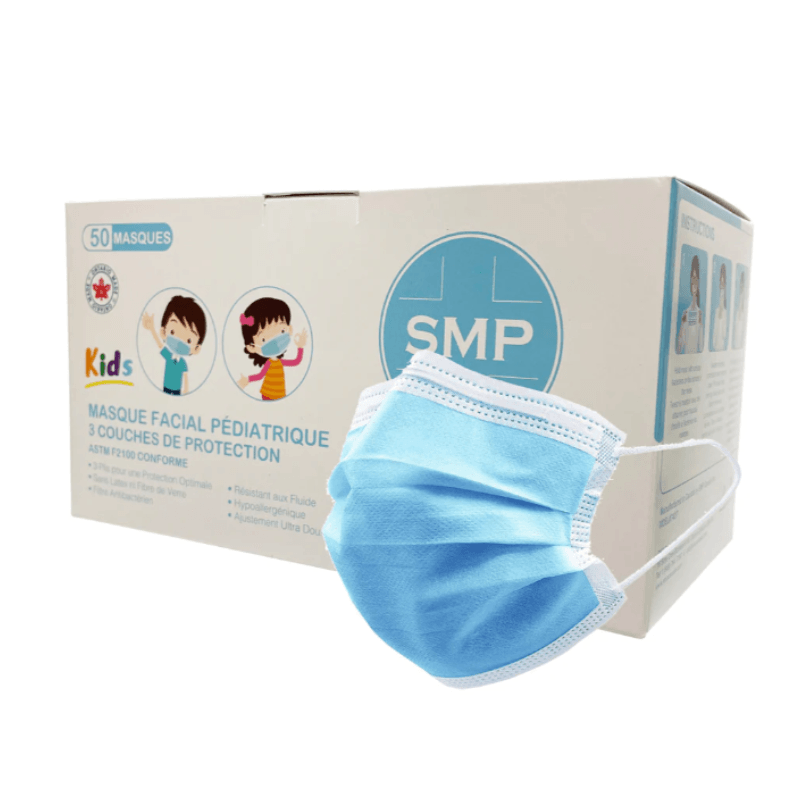SMP Pediatric Medical Face Masks ASTM Level 3 (blue) - SafeTMed