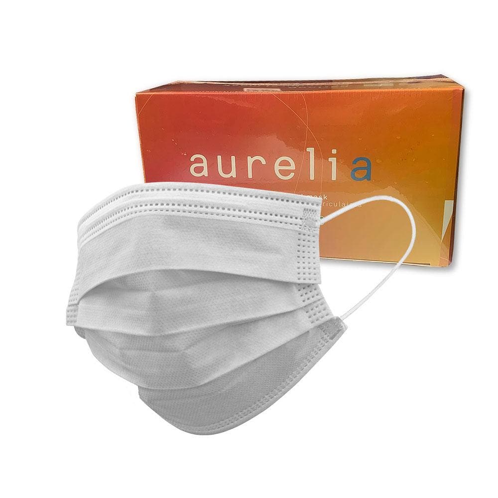 White Aurelia ASTM Level 2 Medical Face Masks - Safetmed